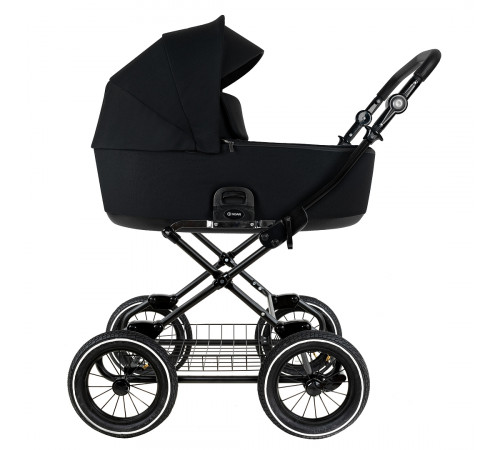 Коляска 2 в 1 Roan Bass Next Classic 2.0 / колеса d12, Caviar Black