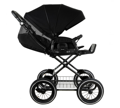 Коляска 2 в 1 Roan Bass Next Classic 2.0 / колеса d12, Caviar Black