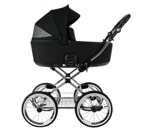 Коляска 2 в 1 Roan Bass Next Classic 2.0 / колеса d14, Caviar Black