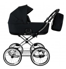 Коляска 2 в 1 Roan Bass Next Classic 2.0 / колеса d14, Caviar Black