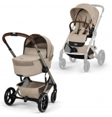 Коляска 2 в 1 Cybex Balios S Lux + Fold Cot, Almond Beige