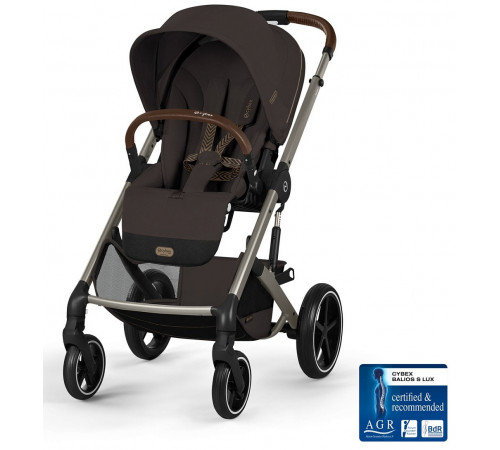 Коляска 2 в 1 Cybex Balios S Lux + Fold Cot, Chocolate Brown