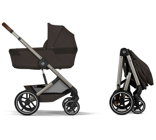 Коляска 2 в 1 Cybex Balios S Lux + Fold Cot, Chocolate Brown