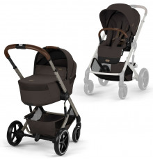 Коляска 2 в 1 Cybex Balios S Lux + Fold Cot, Chocolate Brown