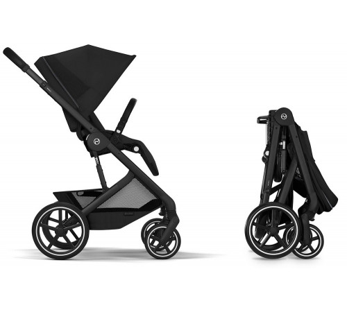 Коляска 2 в 1 Cybex Balios S Lux + Fold Cot, Moon Black