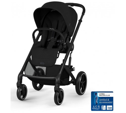 Коляска 2 в 1 Cybex Balios S Lux + Fold Cot, Moon Black
