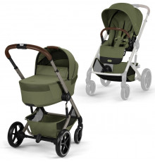 Коляска 2 в 1 Cybex Balios S Lux + Fold Cot, Moss Green