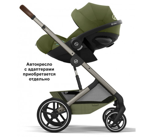 Коляска 2 в 1 Cybex Balios S Lux + Fold Cot, Moss Green