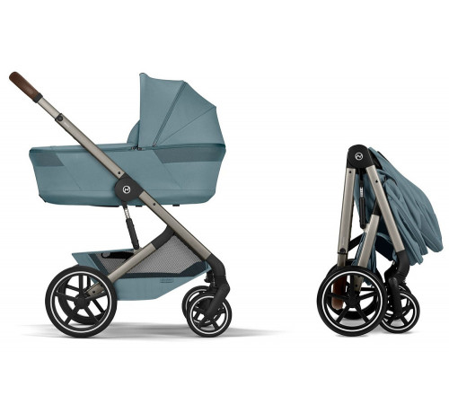 Коляска 2 в 1 Cybex Balios S Lux + Fold Cot, Stormy Blue