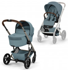 Коляска 2 в 1 Cybex Balios S Lux + Fold Cot, Stormy Blue