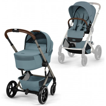 Коляска 2 в 1 Cybex Balios S Lux + Fold Cot, Stormy Blue