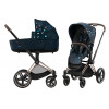 Коляска 2 в 1 Cybex Priam IV Jewels of Nature шасси Rosegold