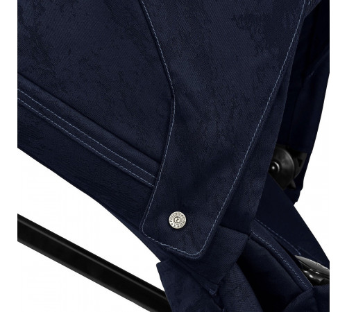 Детская коляска 2 в 1 Cybex Priam IV Rebellious Luxury Denim Blue шасси Rosegold