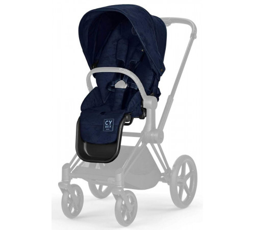 Детская коляска 2 в 1 Cybex Priam IV Rebellious Luxury Denim Blue шасси Rosegold