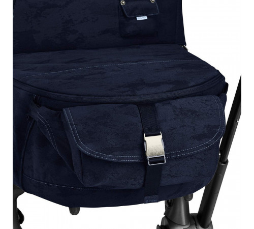 Детская коляска 2 в 1 Cybex Priam IV Rebellious Luxury Denim Blue шасси Rosegold