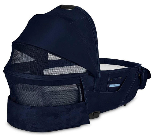 Детская коляска 2 в 1 Cybex Priam IV Rebellious Luxury Denim Blue шасси Rosegold
