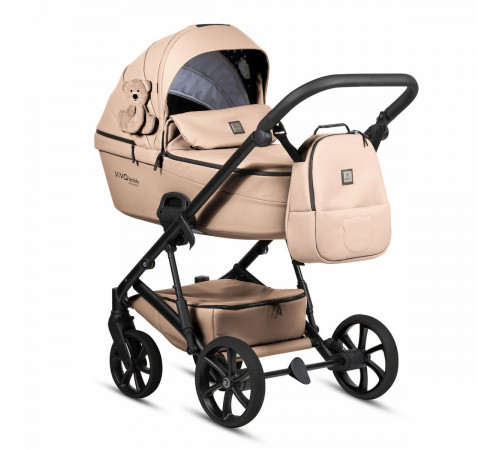 Детская коляска 2 в 1 Tutis Viva 6 Plus Teddy, Creamy 111