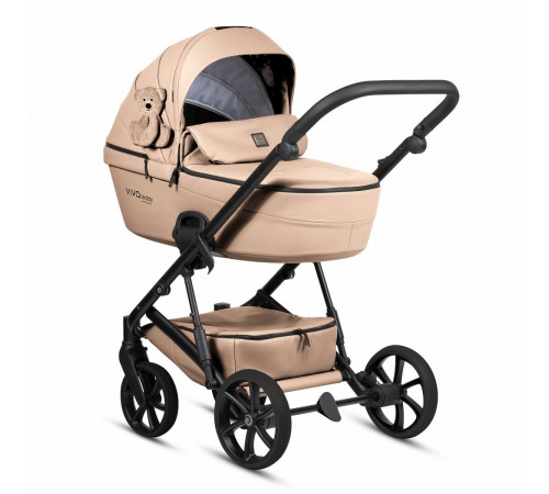 Детская коляска 2 в 1 Tutis Viva 6 Plus Teddy, Creamy 111