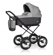 Коляска 2 в 1 Riko Basic Bella Classic, 01 (Серый  Графит)