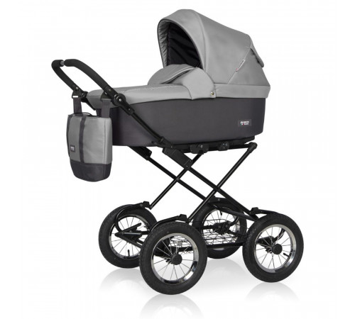 Коляска 2 в 1 Riko Basic Bella Classic, 01 (Серый  Графит)