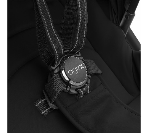Коляска 2 в 1 Agex Life 2026, Black