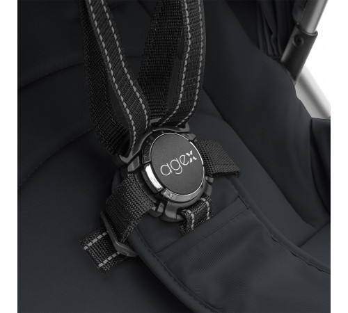 Коляска 2 в 1 Agex Life 2026, Midnight Grey