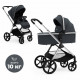 Коляска 2 в 1 Agex Life 2026, Midnight Grey