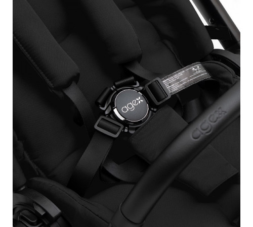 Коляска 2 в 1 Agex Prima Pro, Black