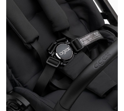 Коляска 2 в 1 Agex Prima Pro, Midnight Grey