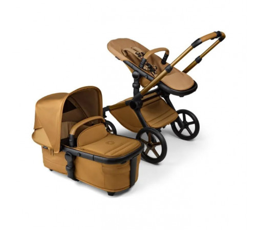 Коляска 2 в 1 Bugaboo Fox 5 complete Noir Limited Edition UK, Amber Glow