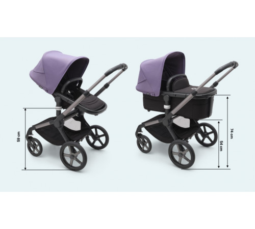 Коляска 2 в 1 Bugaboo Fox 5 Complete шасси Black, Forest Green