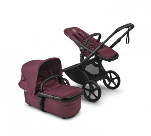 Коляска 2 в 1 Bugaboo Fox 5 Renew complete, Black/Dark Cherry/Dark Cherry