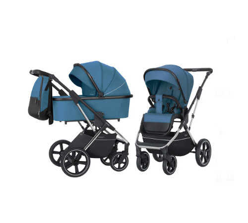 Коляска 2 в 1 Carrello Aurora CRL-6505, Ocean Blue / шасси Chrome
