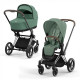 Коляска 2 в 1 Cybex Priam IV Leaf Green, шасси Chrome Brown