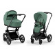 Коляска 2 в 1 Cybex Priam IV Leaf Green, шасси Matt Black