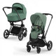 Коляска 2 в 1 Cybex Priam IV Leaf Green, шасси Rose Gold