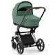 Коляска 2 в 1 Cybex Priam IV Leaf Green, шасси Rose Gold