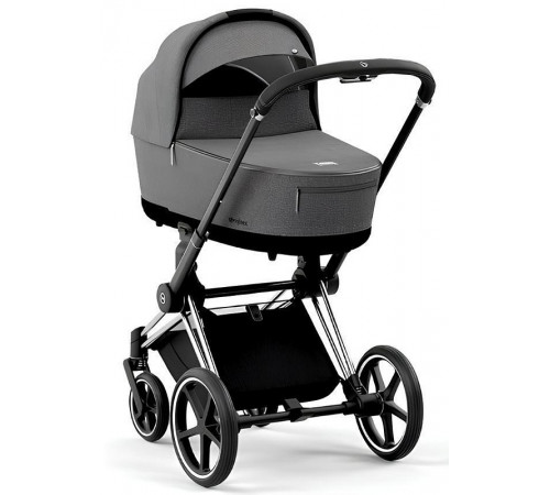 Коляска 2 в 1 Cybex Priam IV Mirage Grey, шасси Chrome Black