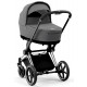 Коляска 2 в 1 Cybex Priam IV Mirage Grey, шасси Chrome Black