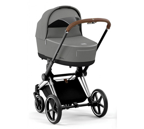 Коляска 2 в 1 Cybex Priam IV Mirage Grey, шасси Chrome Brown