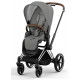 Коляска 2 в 1 Cybex Priam IV Mirage Grey, шасси Chrome Brown