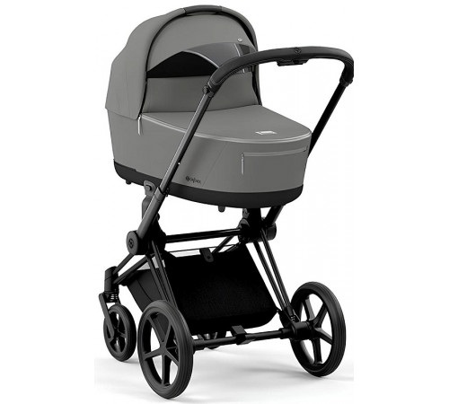 Коляска 2 в 1 Cybex Priam IV Mirage Grey, шасси Matt Black
