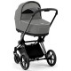 Коляска 2 в 1 Cybex Priam IV Mirage Grey, шасси Matt Black