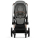 Коляска 2 в 1 Cybex Priam IV Mirage Grey, шасси Rose Gold