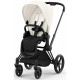 Коляска 2 в 1 Cybex Priam IV Off White, шасси Matt Black