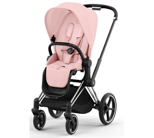 Коляска 2 в 1 Cybex Priam IV Peach Pink, шасси Chrome Black