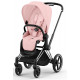 Коляска 2 в 1 Cybex Priam IV Peach Pink, шасси Chrome Black