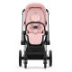 Коляска 2 в 1 Cybex Priam IV Peach Pink, шасси Chrome Black