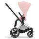 Коляска 2 в 1 Cybex Priam IV Peach Pink, шасси Chrome Black