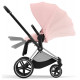Коляска 2 в 1 Cybex Priam IV Peach Pink, шасси Chrome Black